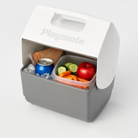 Igloo Classic Playmate Cooler 7 Quart Gray Lunch Beach Tailgate Box New - Picture 2 of 2